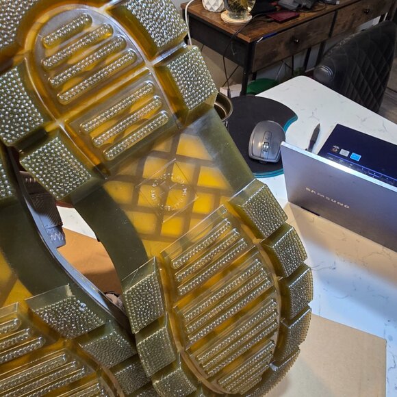 Dr Martens Forster Sandals Gunmetal Gray Mens Size 12 30835053 NEW SLIP-ON - Picture 8 of 13